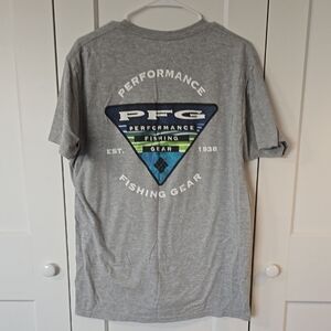 Columbia Gray Short Sleeve Tee with PFG Logo